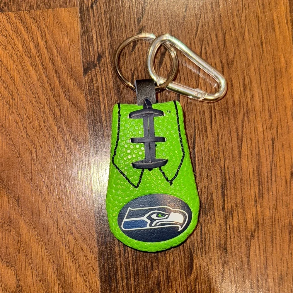 Lot of Seattle Seahawks Football Keychains (set of 7)